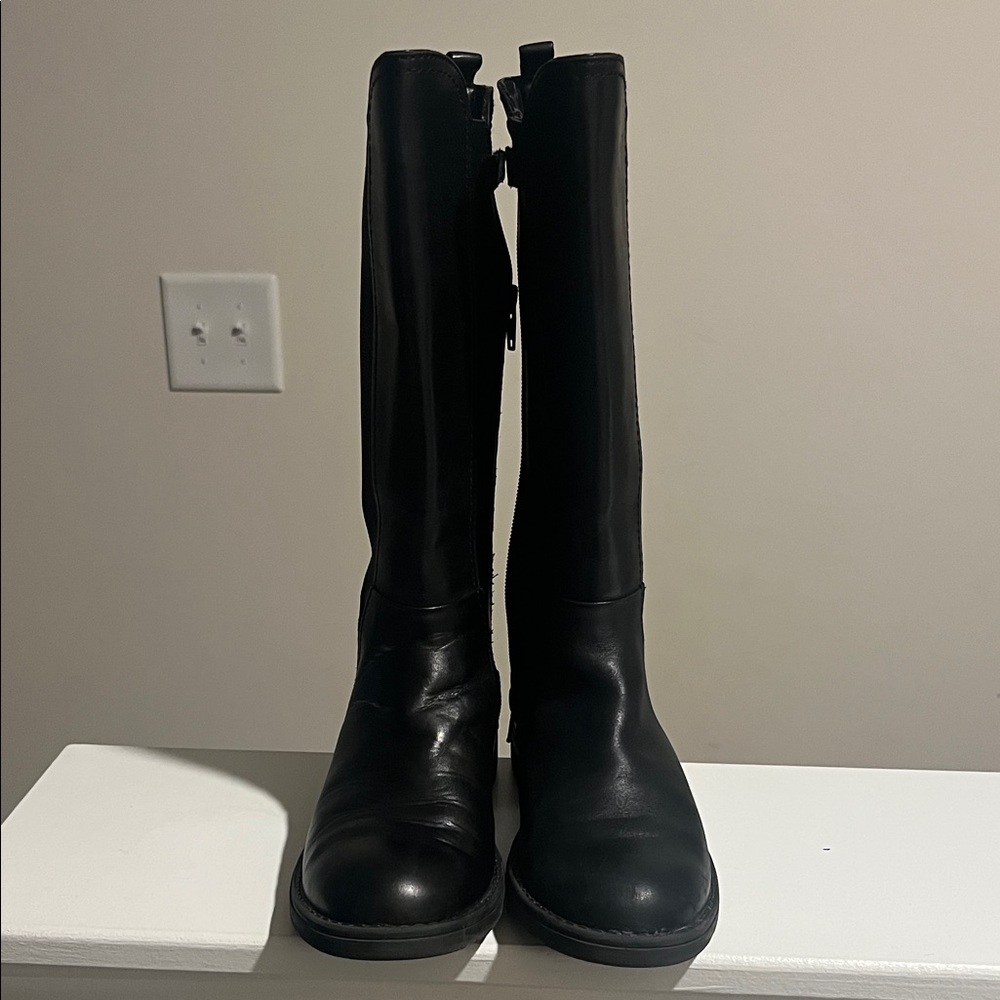 Geox leather high boots for girls